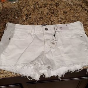 Express white shorts